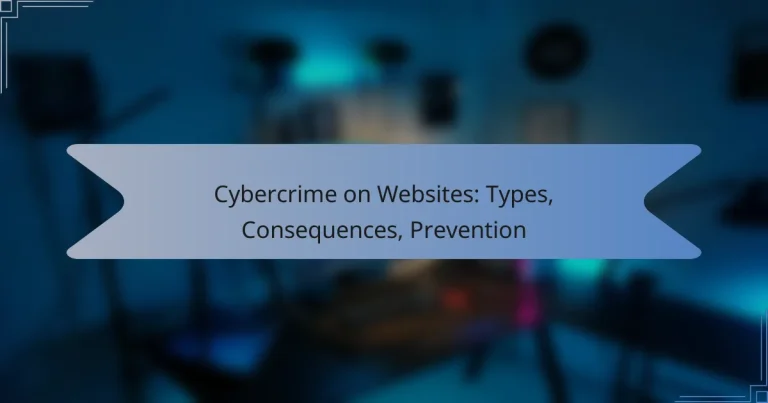 Cybercrime on Websites: Types, Consequences, Prevention