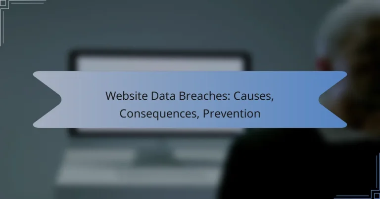 Website Data Breaches: Causes, Consequences, Prevention