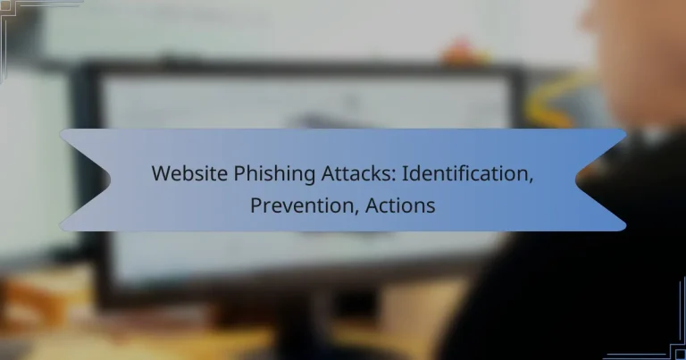 Website Phishing Attacks: Identification, Prevention, Actions